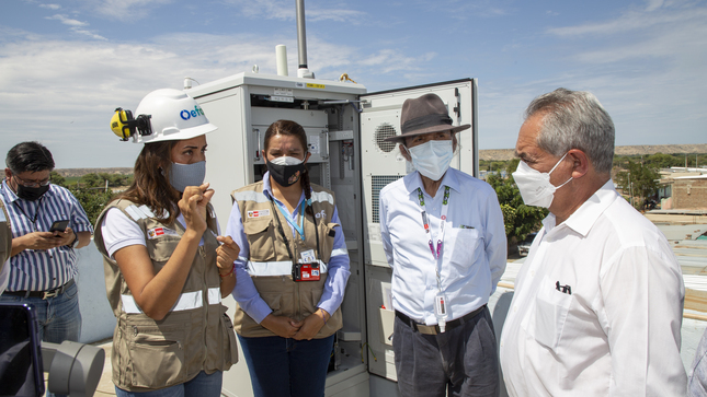 El OEFA instaló dos estaciones de monitoreo de calidad del aire en tiempo real en el distrito de La Huaca, Piura