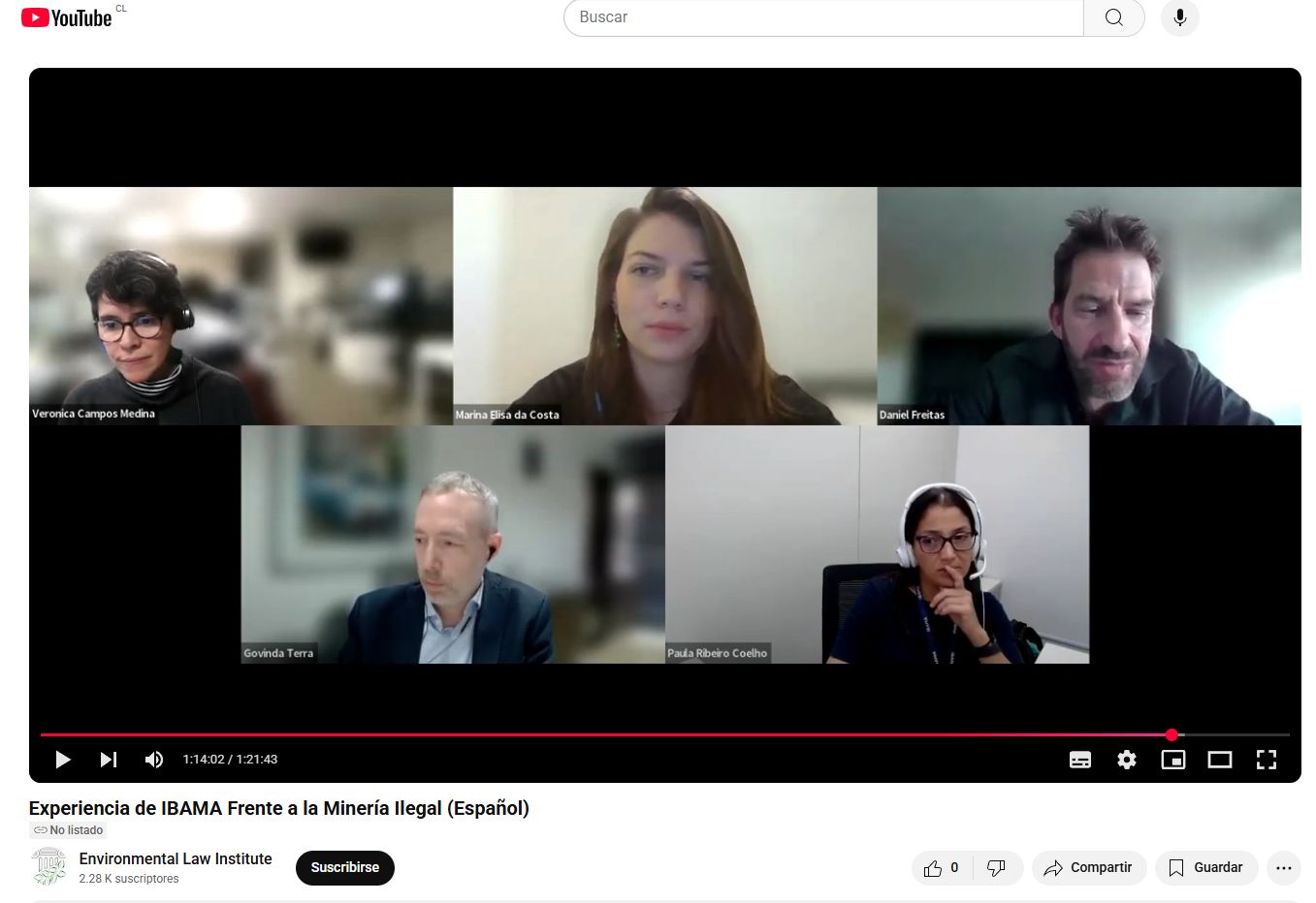 IBAMA de Brasil realizó webinar centrado en su experiencia frente a la minería ilegal