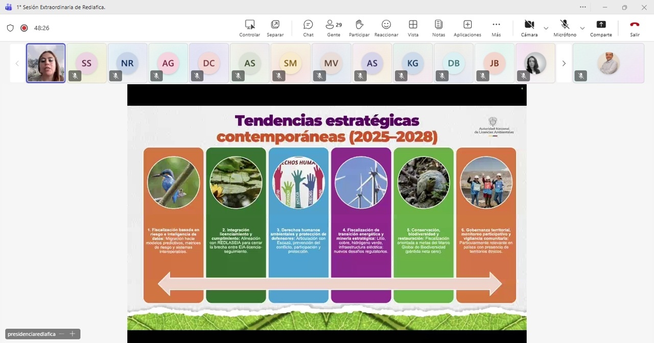 La Autoridad Nacional de Licencias Ambientales -ANLA- presentó el plan operativo 2026 de la REDLAFICA